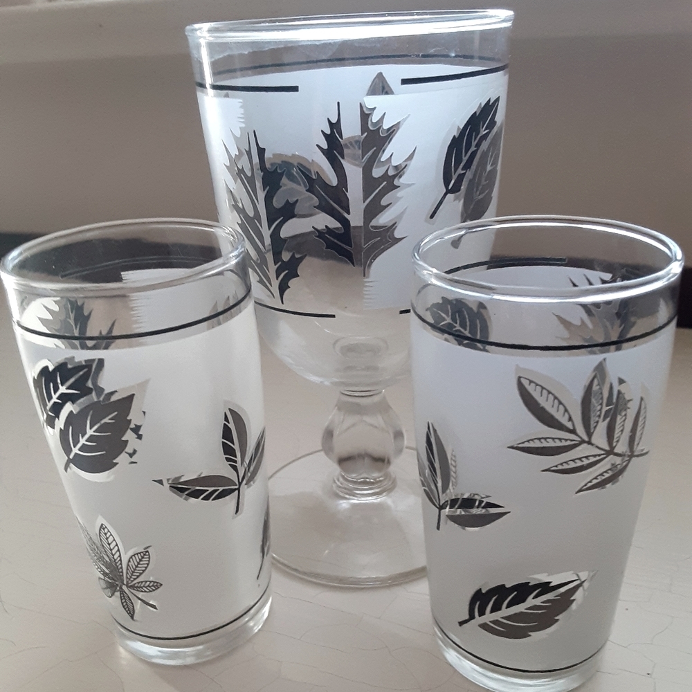 Wine glass and two topper shot glasses
